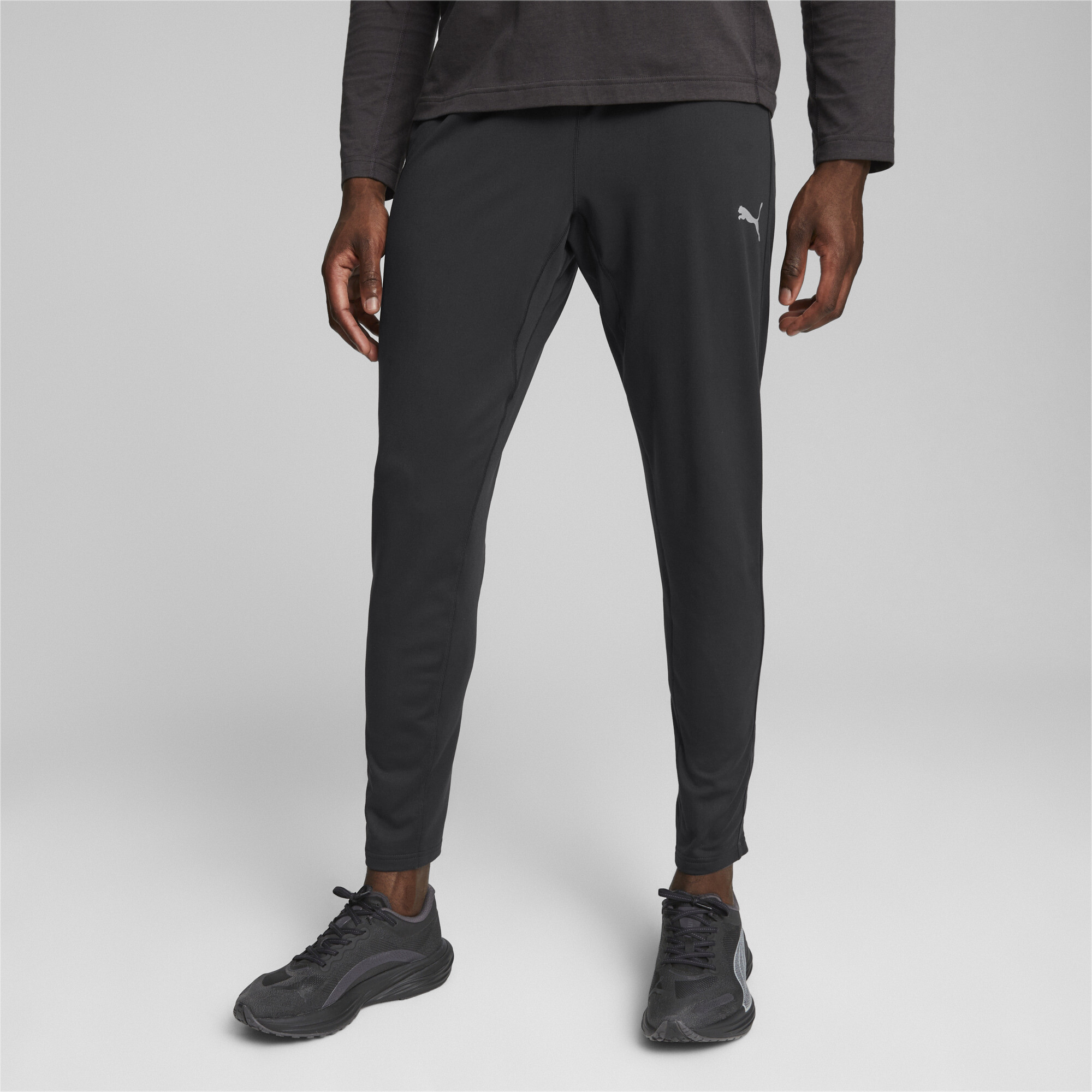 Men's Puma RUN CLOUDSPUN's Running Pants, Black, Size S, Clothing