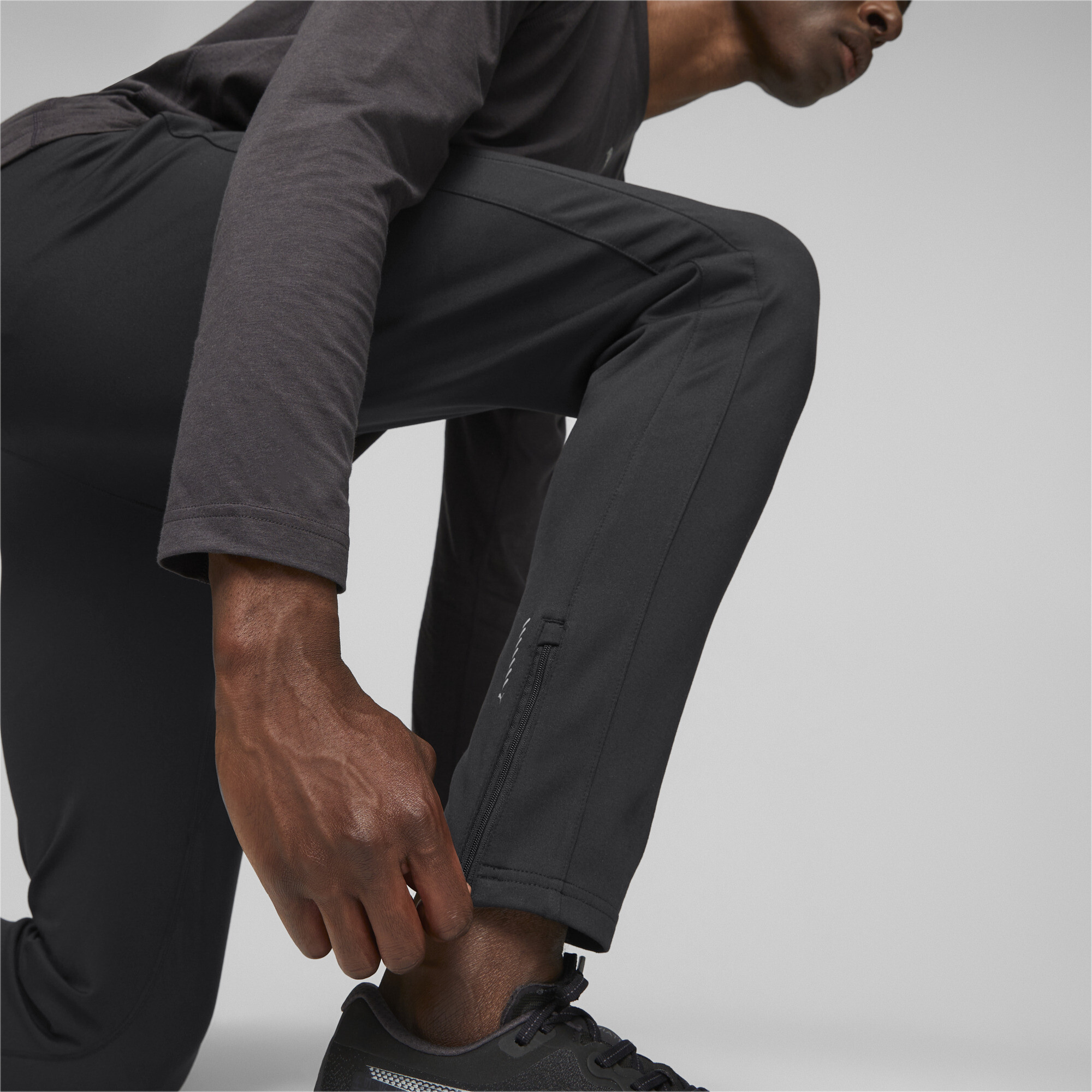 Men's Puma RUN CLOUDSPUN's Running Pants, Black, Size S, Clothing