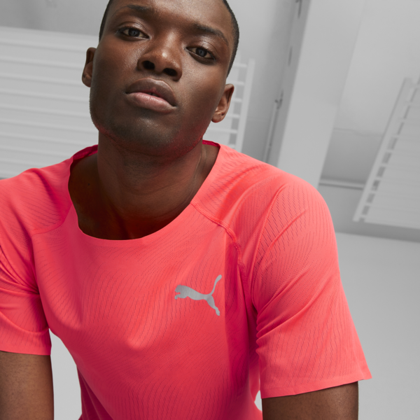 Ultraspun Running Tee Men, Fire Orchid, large-ZAF