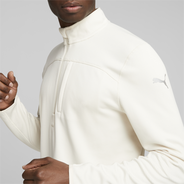 RUN Microfleece Men's Running Pullover, Alpine Snow, large-MEX