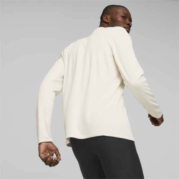 RUN Microfleece Men's Running Pullover, Alpine Snow, large-MEX