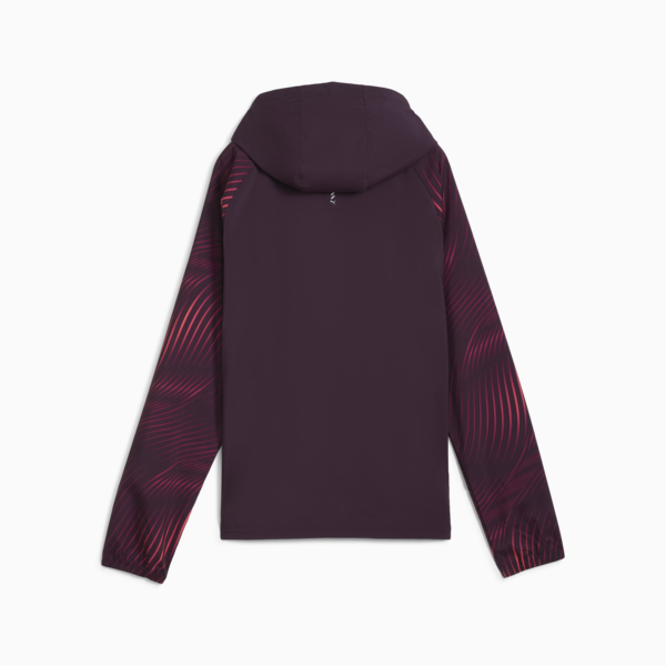 Campera de running para mujer Favourite Velocity, Midnight Plum-AOP, large-ARG