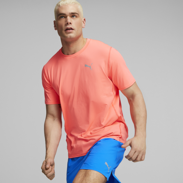 Remera de running Cloudspun para hombre, Fire Orchid, large-ARG