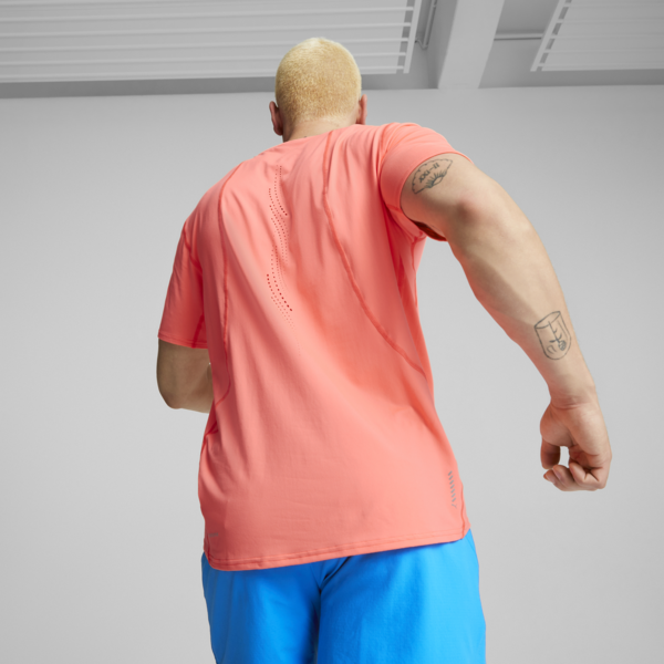 Remera de running Cloudspun para hombre, Fire Orchid, large-ARG