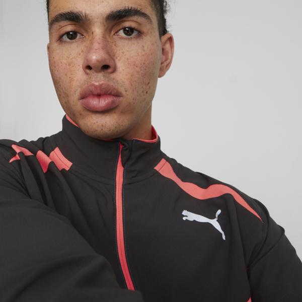 ULTRAWEAVE Men's Running Jacket, PUMA Black-Ultra Blue, large-ZAF