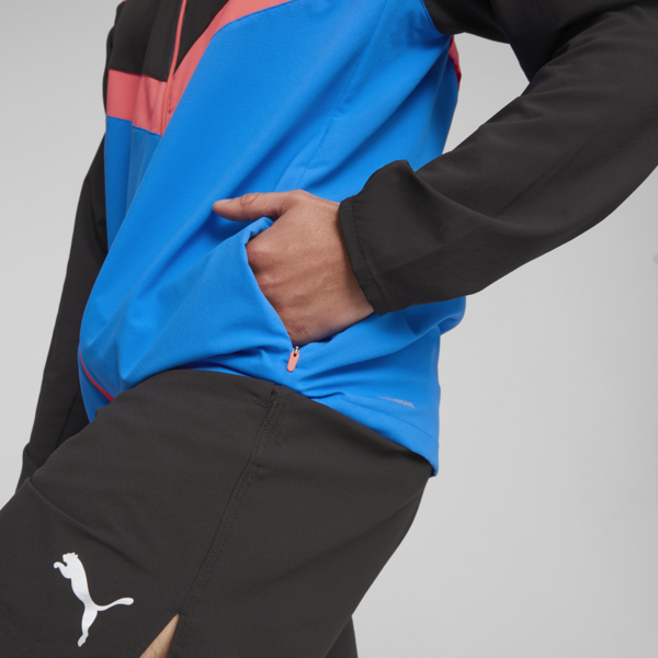 ULTRAWEAVE Men's Running Jacket, PUMA Black-Ultra Blue, large-ZAF