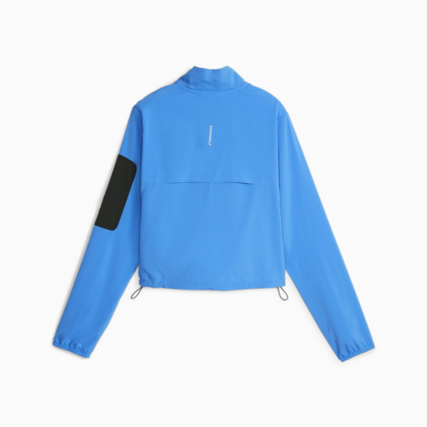 Half-Zip Running Jacket Women, Ultra Blue, large-ZAF