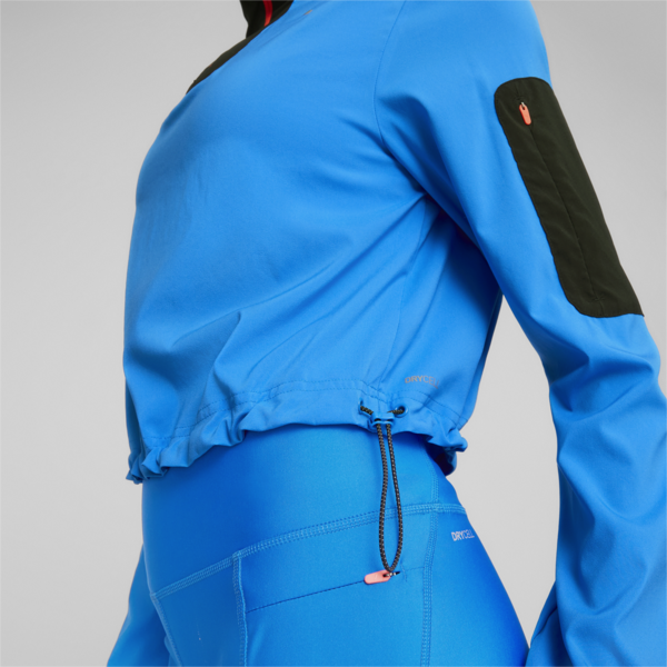Half-Zip Running Jacket Women, Ultra Blue, large-ZAF