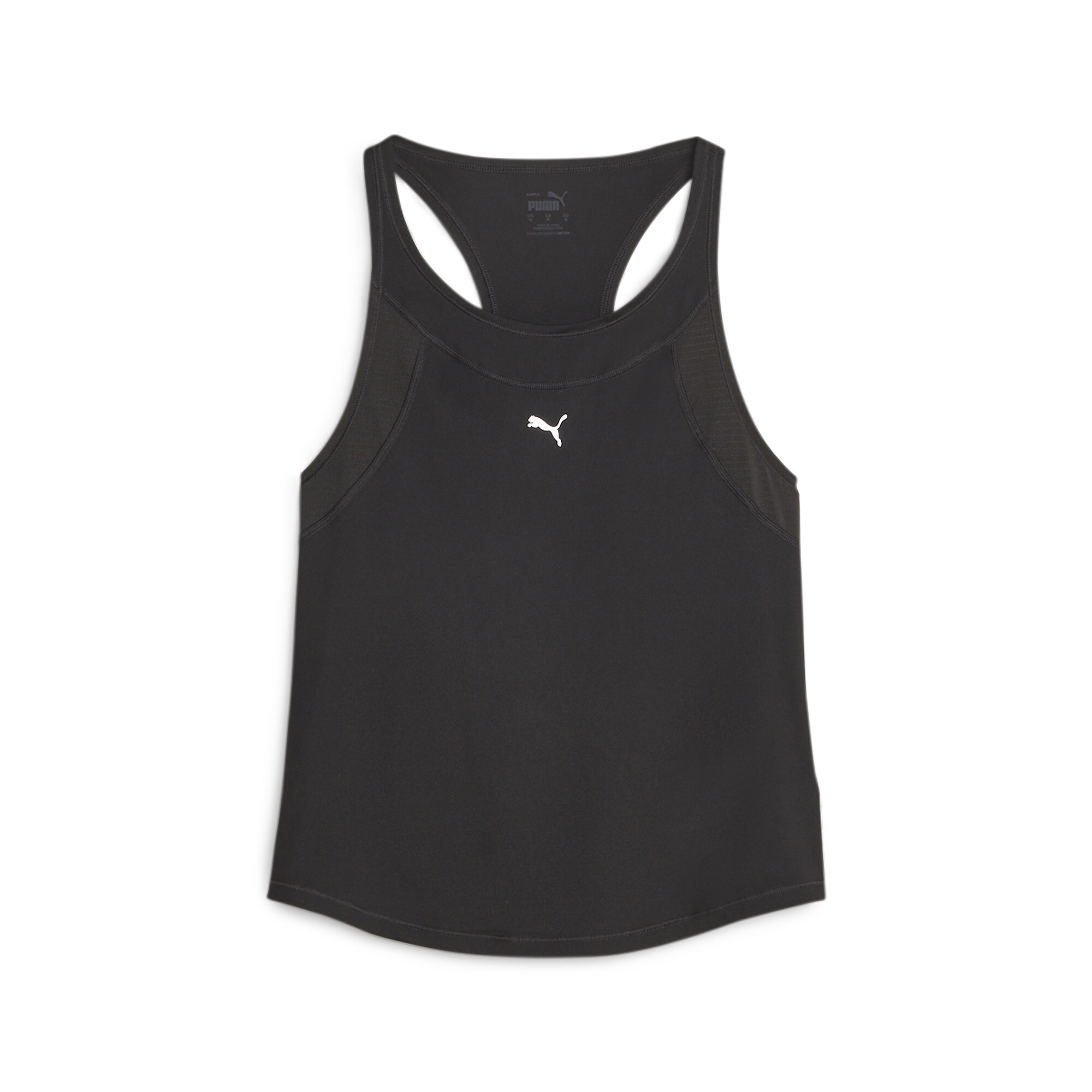 Women's PUMA RUN CLOUDSPUN Sleeveless Running Tank Top In Black, Size Medium