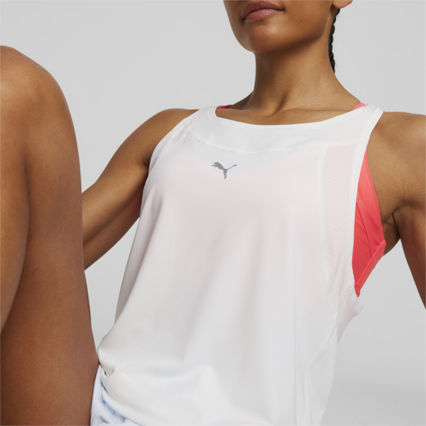 RUN CLOUDSPUN Women's Sleeveless Running Tank Top, PUMA White, large-ZAF