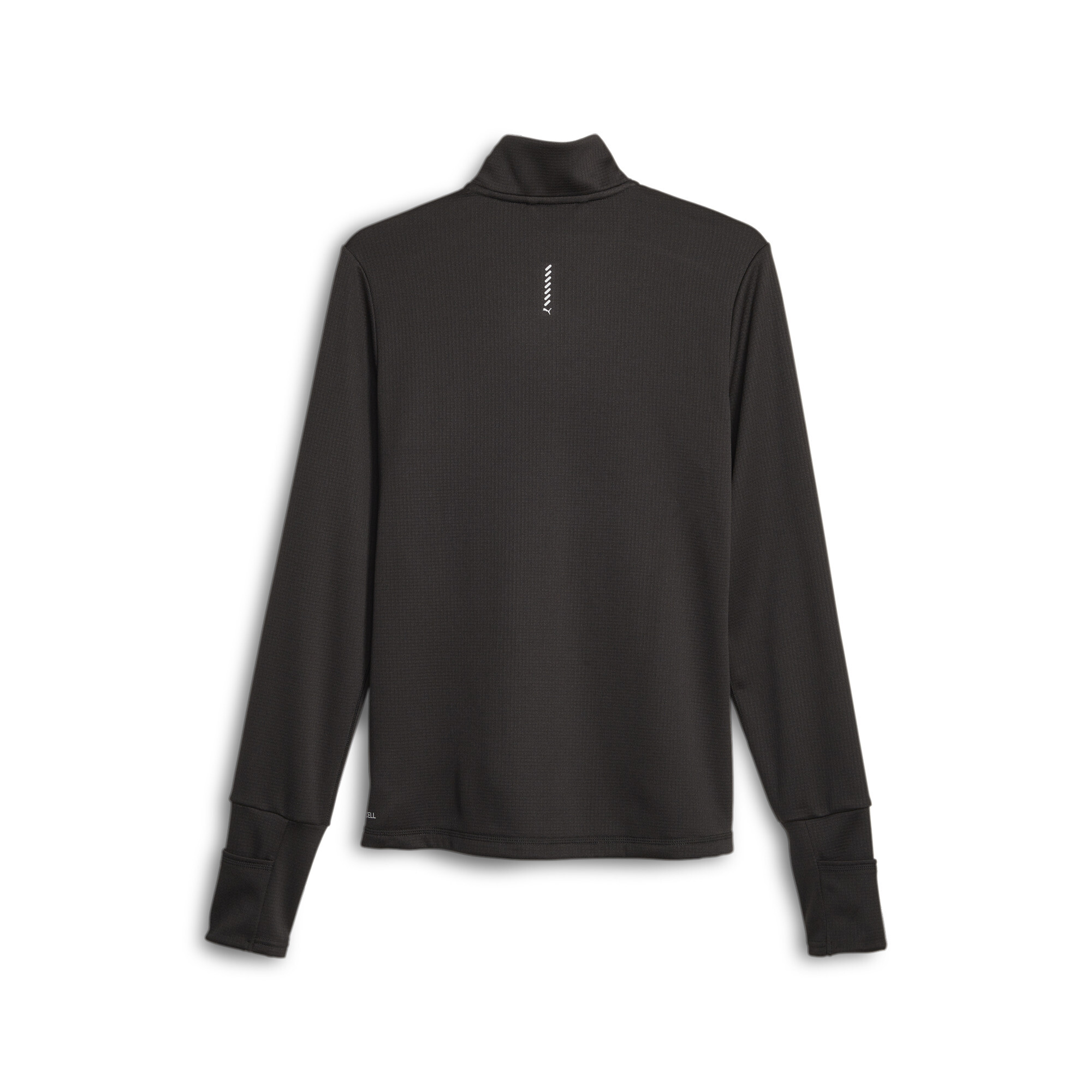 Women's PUMA Micro Fleece Running Pullover In Black, Size Small