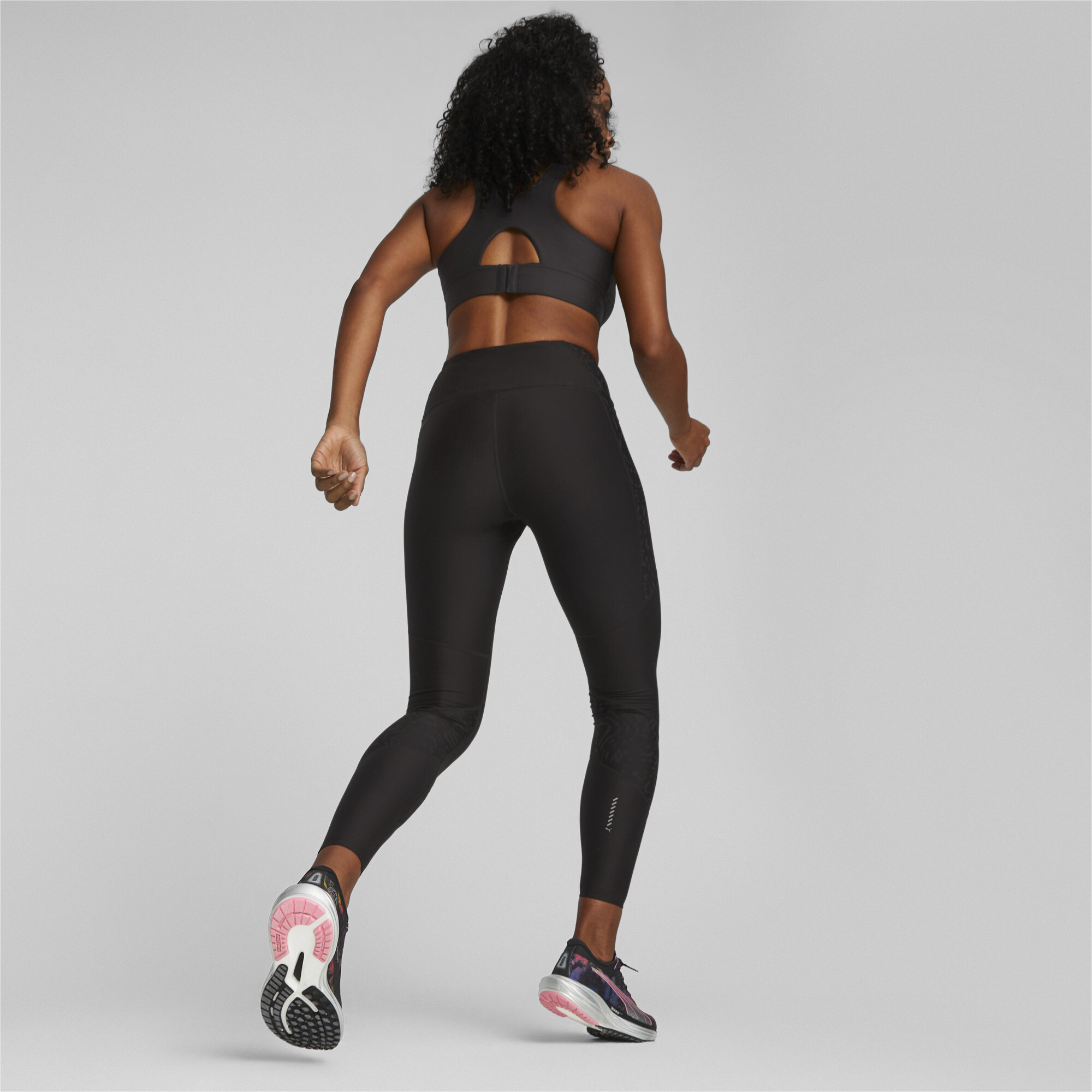 Women's Puma ULTRAFORM's High-Waisted Running Tights, Black, Size XS, Clothing