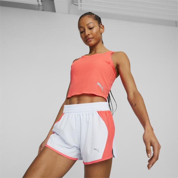 Ultraspun Running Crop Tank Top Women, Fire Orchid, large-ZAF