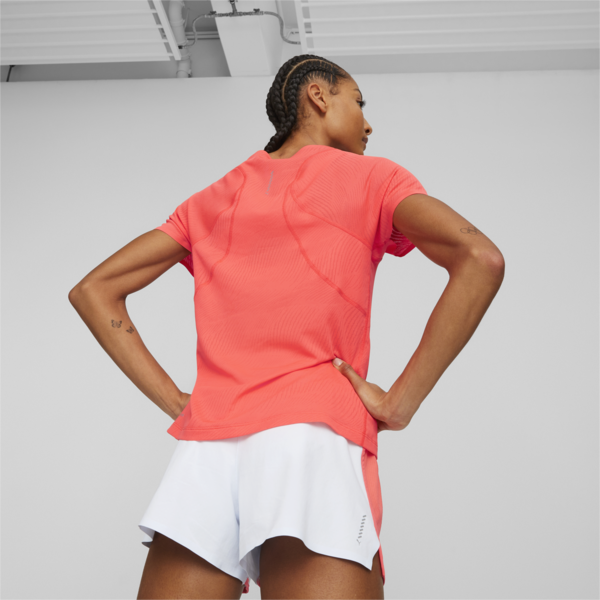 Ultraspun Running Tee Women, Fire Orchid, large-ZAF