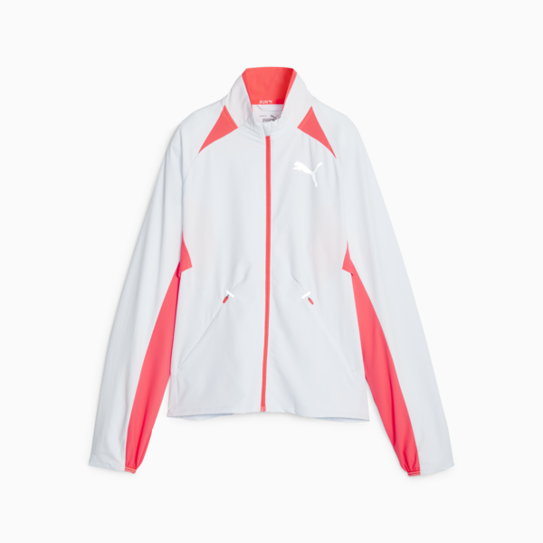 ULTRAWEAVE Women's Running Jacket, Icy Blue-Fire Orchid, large-ZAF
