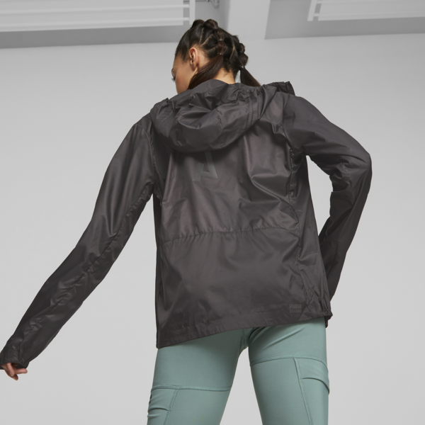 SEASONS Women's Lightweight Trail Running Jacket, PUMA Black, large-ZAF