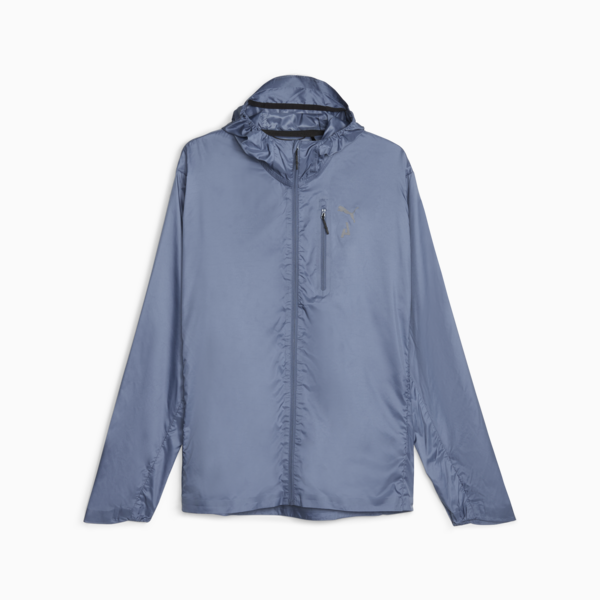 SEASONS Men's Lightweight Running Jacket, Inky Blue, large-ZAF