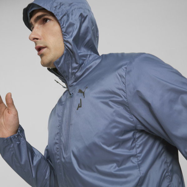 SEASONS Men's Lightweight Running Jacket, Inky Blue, large-ZAF