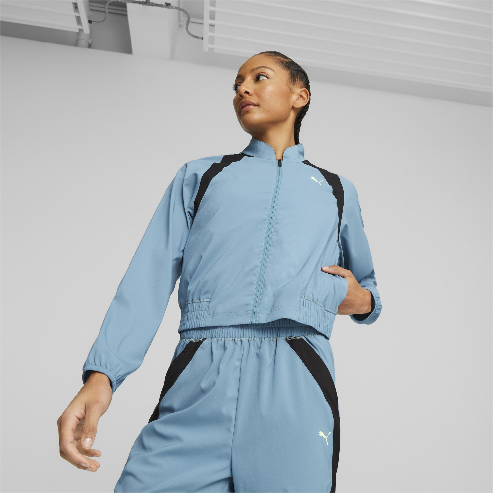 Women's PUMA Fit Training Jacket In 80 - Blue, Size XL
