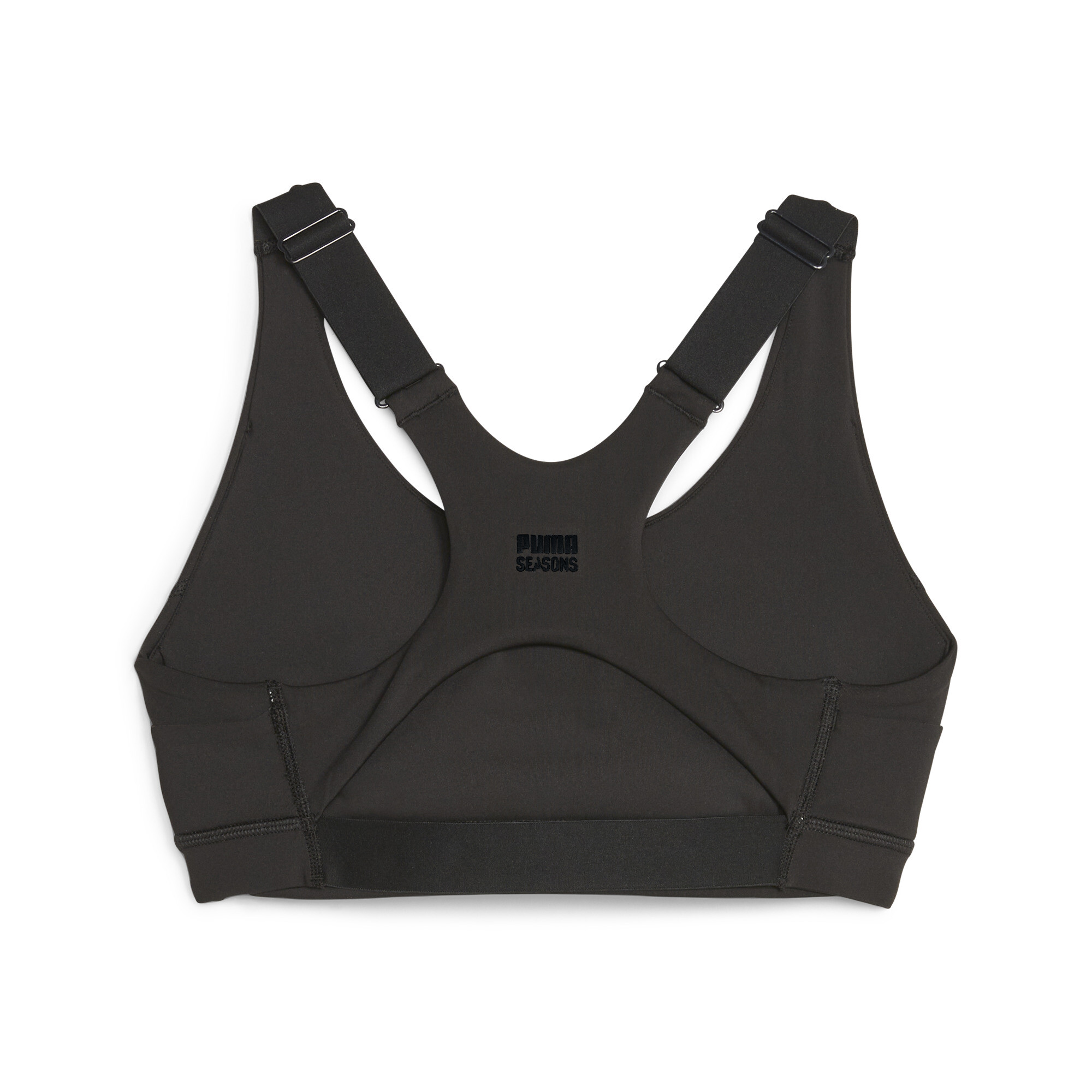 Women's PUMA Seasons High-Impact Running Bra Women In Black, Size Large