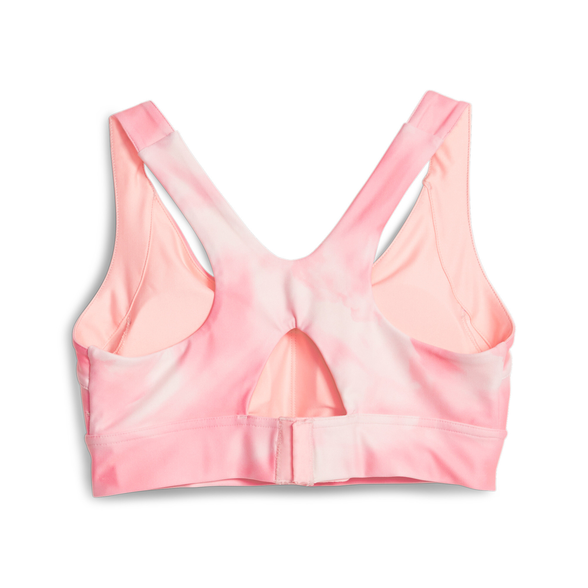 Women's PUMA Printed Ultraform Running Bra Top Women In Pink, Size Large
