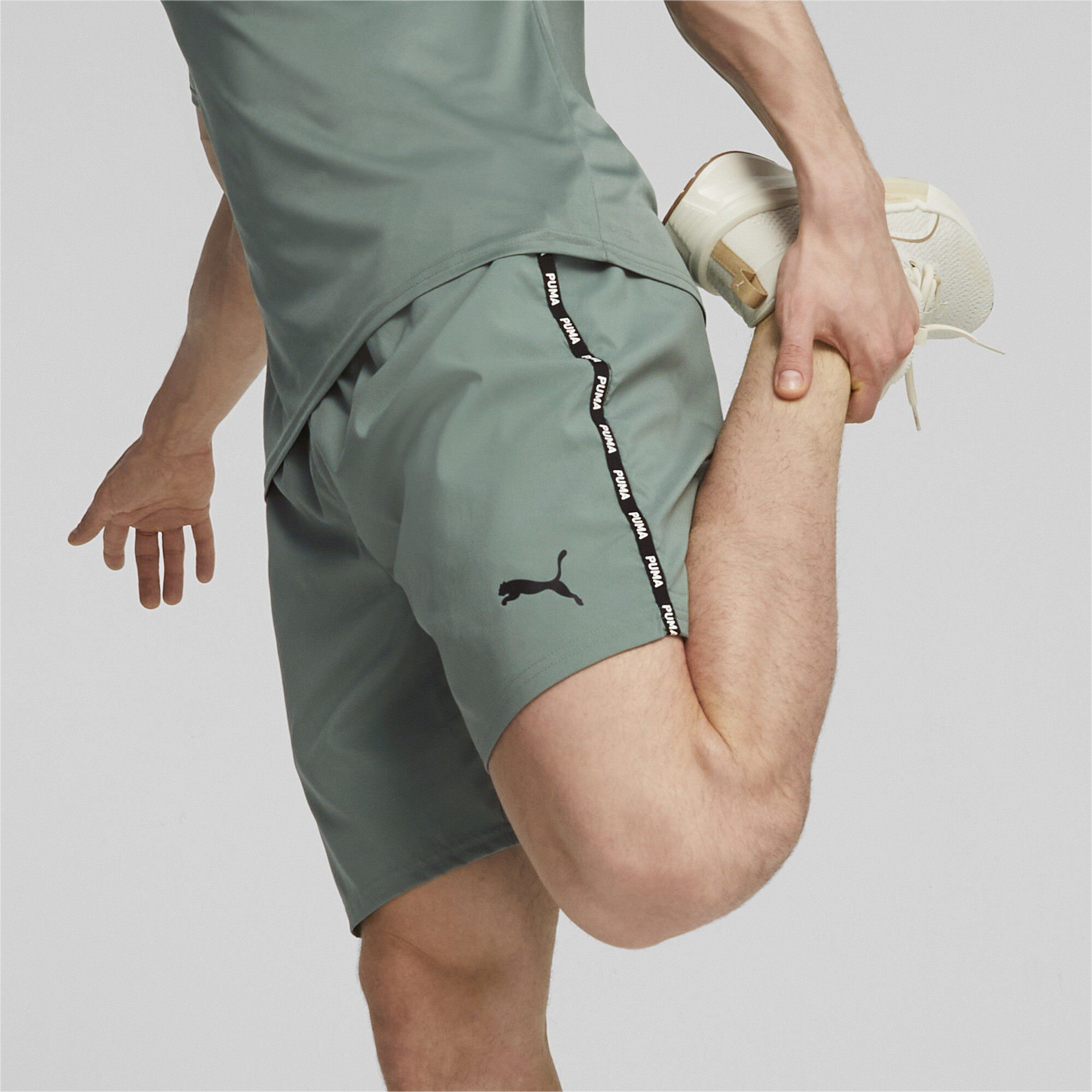 Men's PUMA Fit 7 Training Shorts In Green, Size XL