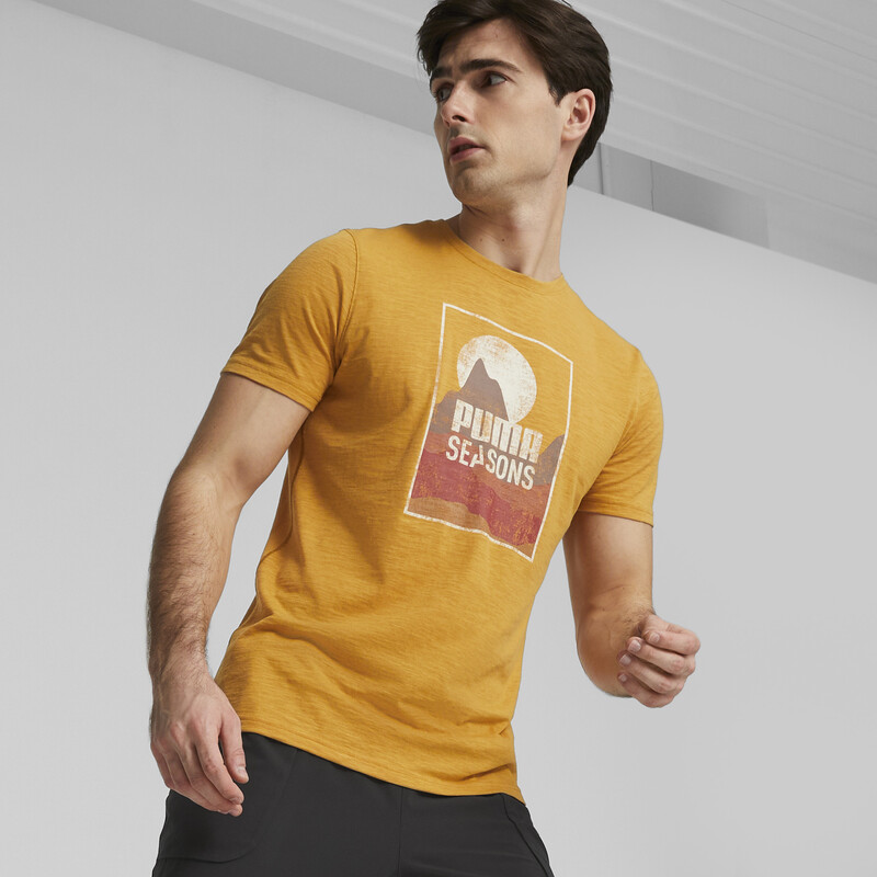 

Men's PUMA Graphic Trail Training Tee, Amber