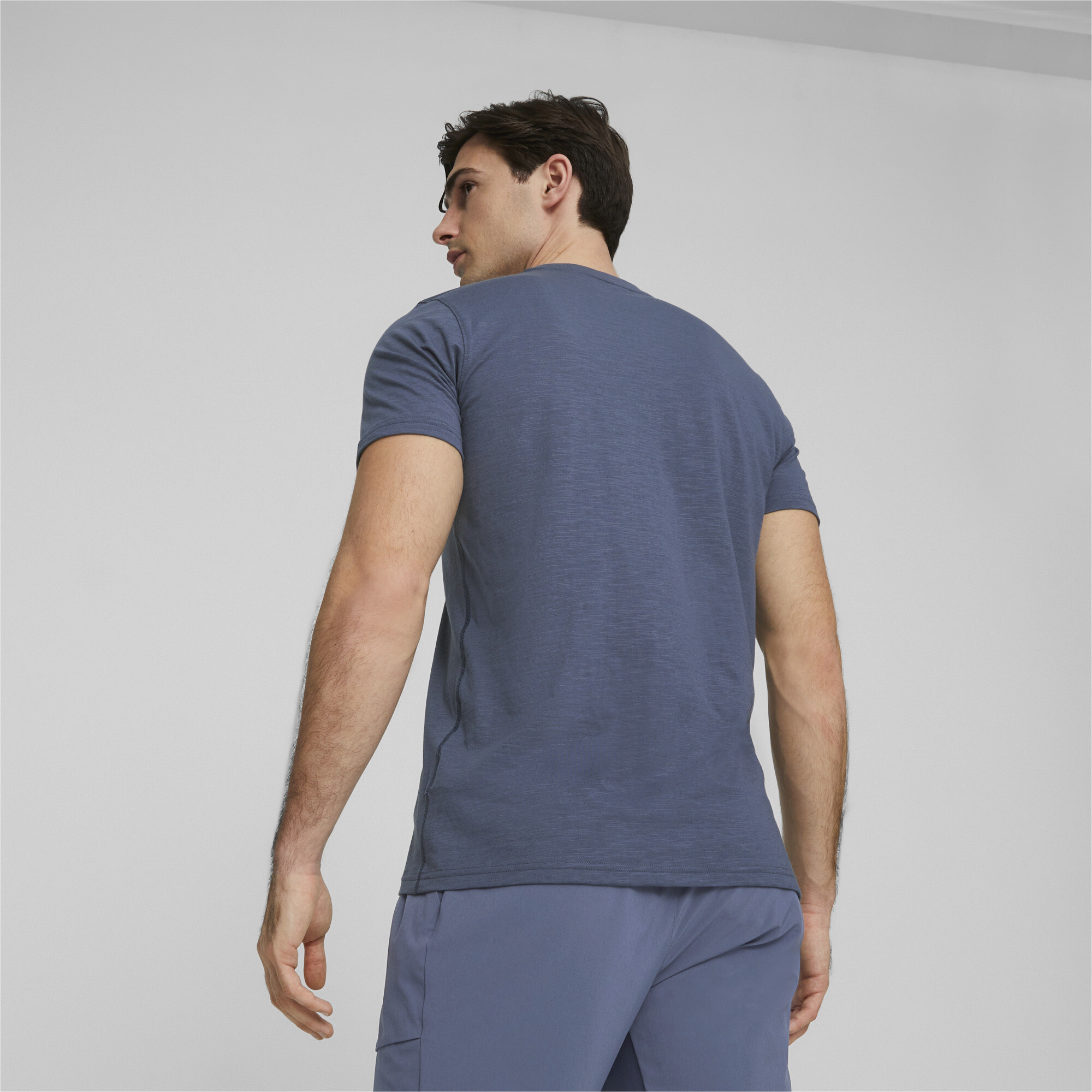 Men's PUMA Training Running T-Shirt In Blue, Size XS
