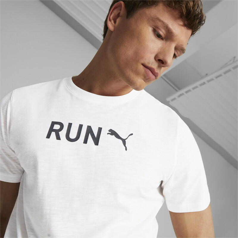 

Men's PUMA Run Graphic Training Tee, White
