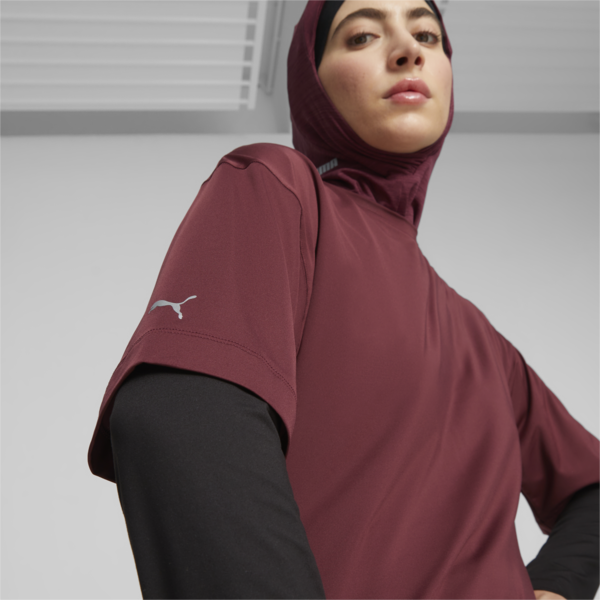 Modest Women's Oversized Training Tee, Dark Jasper, large-ZAF