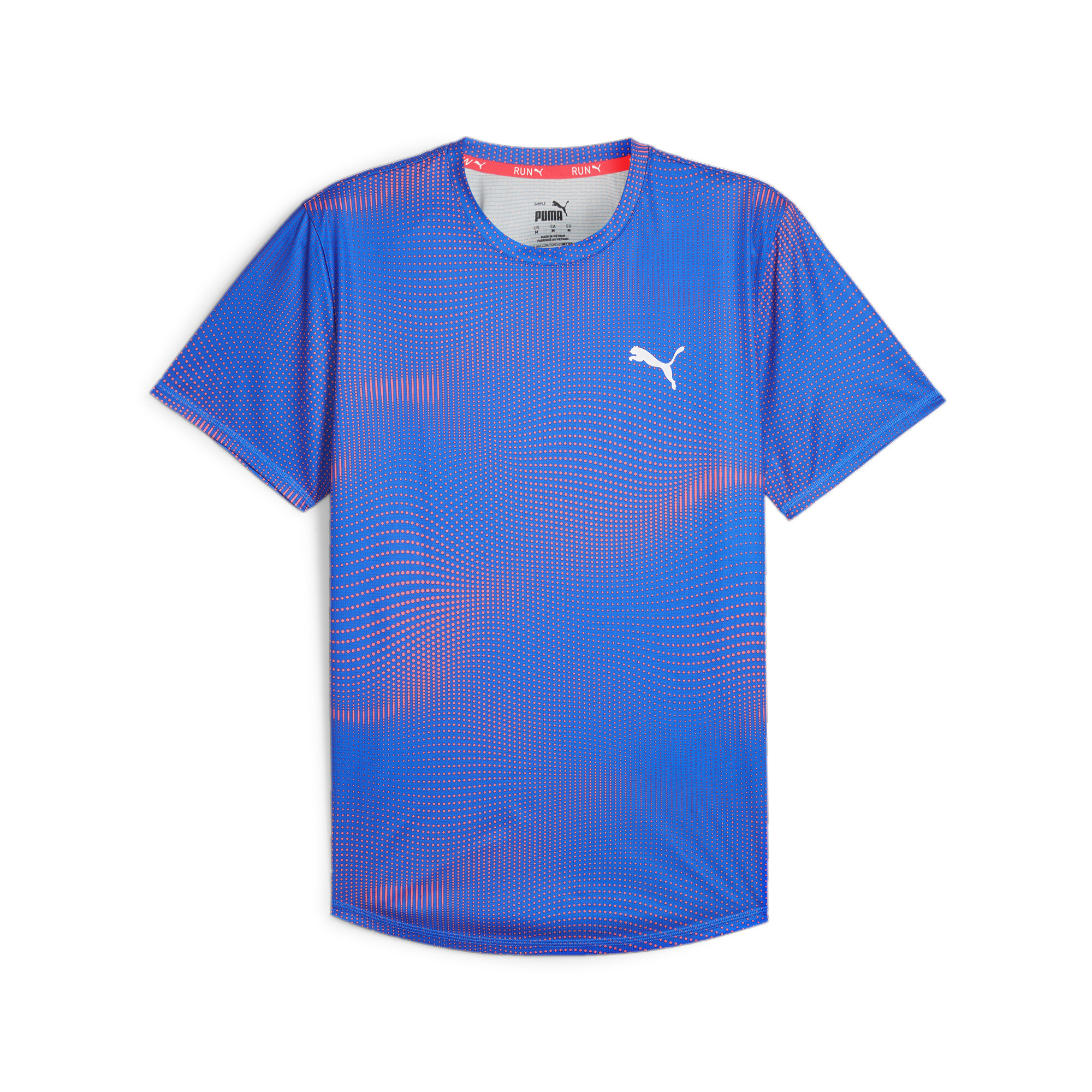 Men's PUMA Run Favourite T-Shirt In Blue, Size Small, Polyester