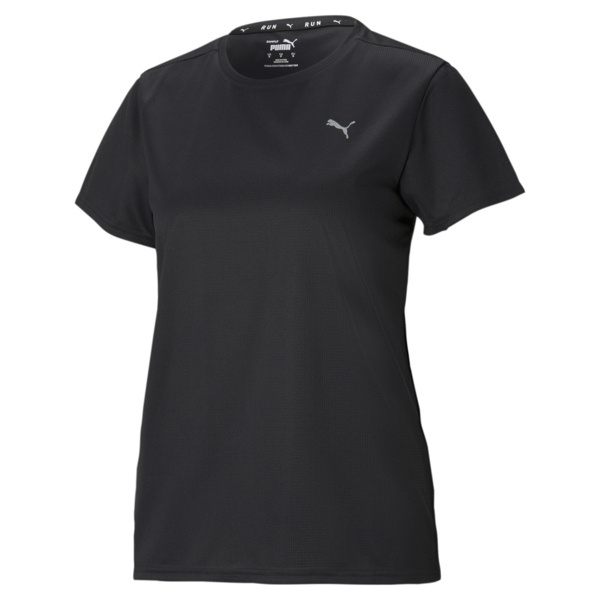 Remera de running de manga corta Favourite para mujer, PUMA Black, large-ARG