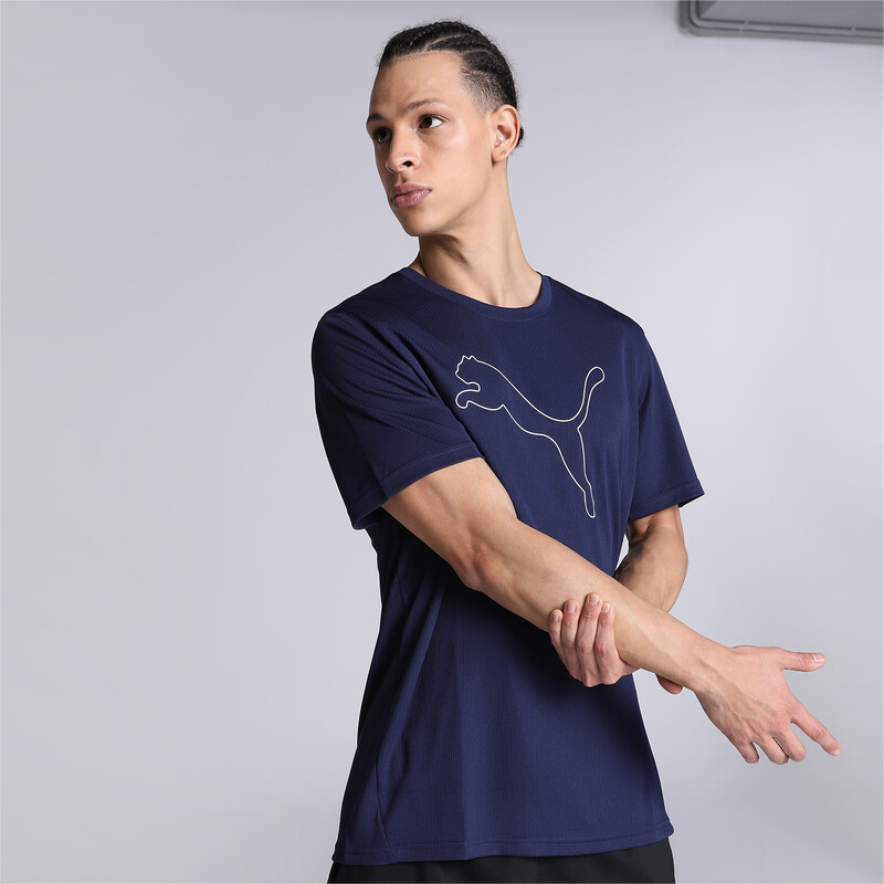 

Men's PUMA Performance Cat Regular Fit Mens Training T-Shirt, Purple