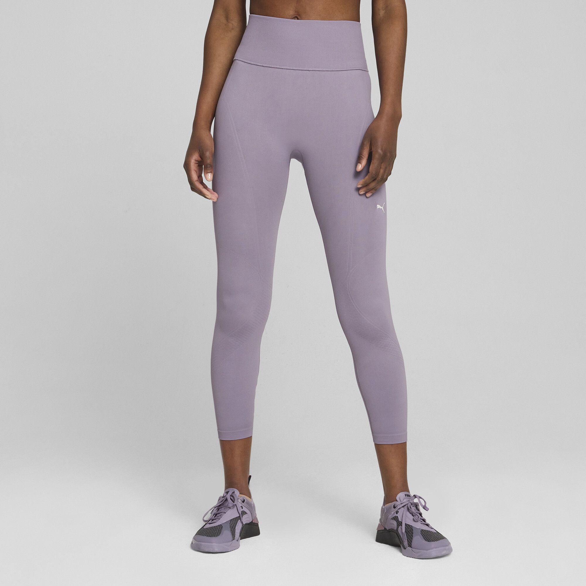 Women's Puma SHAPELUXE Seamless's Tights, Purple, Size 3XL, Clothing