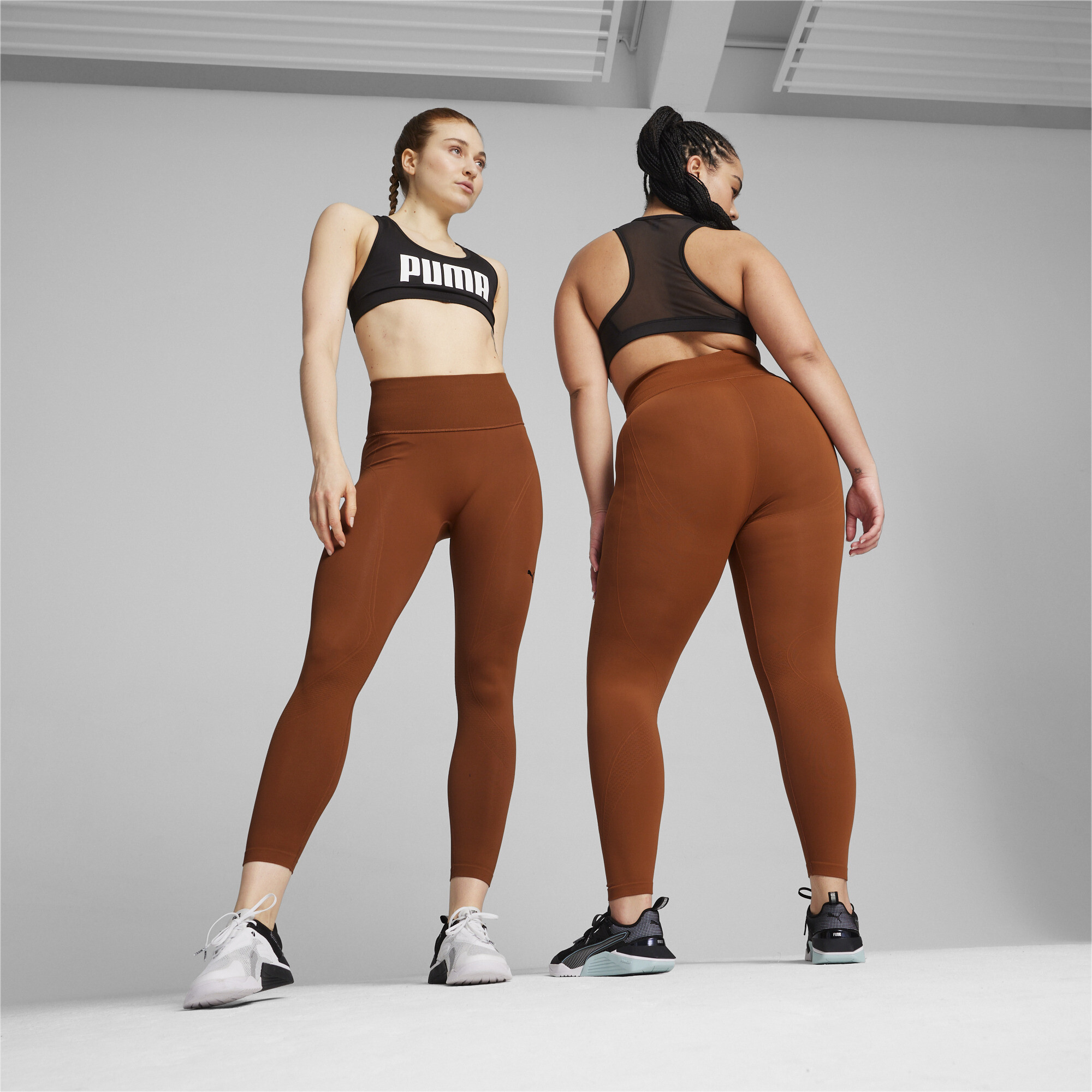 Puma luxe mesh outlet tights