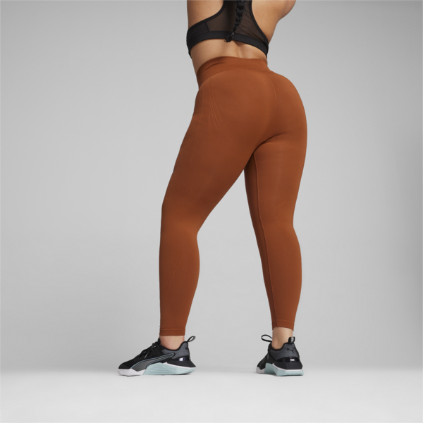 SHAPELUXE Seamless Women's Tights, Teak, large-ZAF