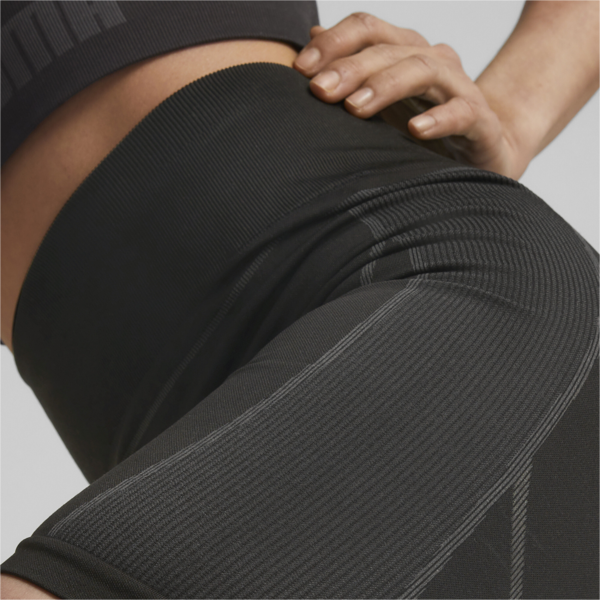 Calzas de training sin costuras FormKnit para mujer, PUMA Black-Strong Gray, large-ARG