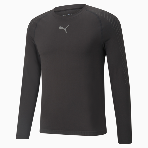 Remera de entrenamiento manga larga, Puma Black, large-ARG
