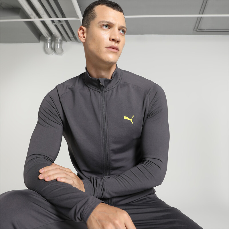 Men's PUMA X One8 Active Slim Fit Training Jacket in Dark Coal size S