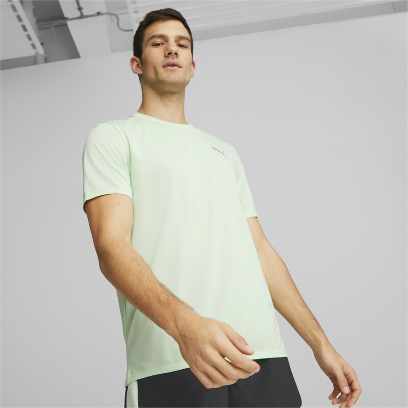 Men's PUMA Run Favorite Heather Running T-Shirt, Green