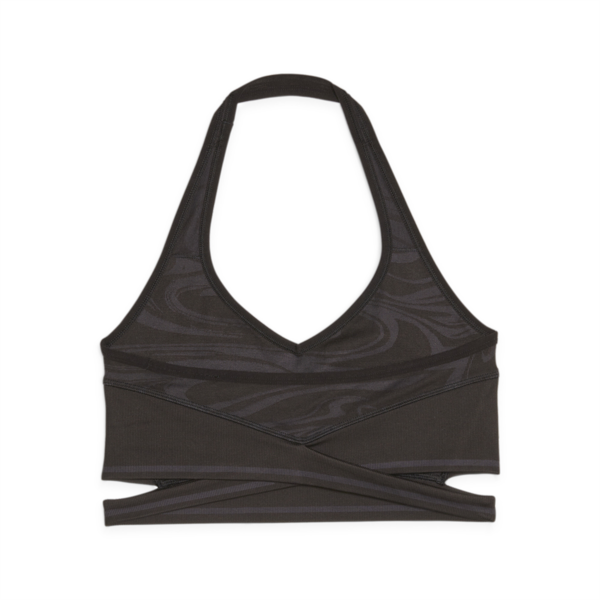 Top Formknit Seamless de bajo impacto, PUMA Black-Strong Gray, large-ARG