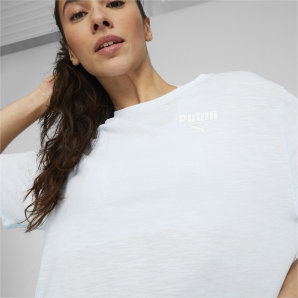 Top corto de training Boxy para mujer, Icy Blue, large-ARG