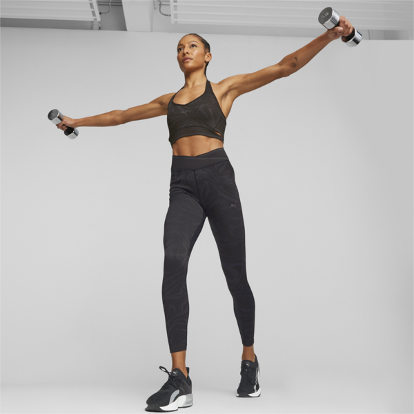 Calzas Formknit Seamless para mujer, PUMA Black-Strong Gray-Strong Gray, large-ARG