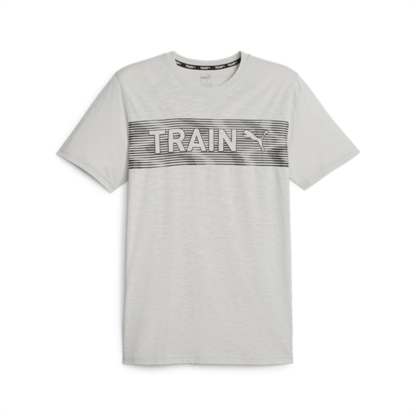 Remera de entrenamiento para hombre, Ash Gray, large-ARG