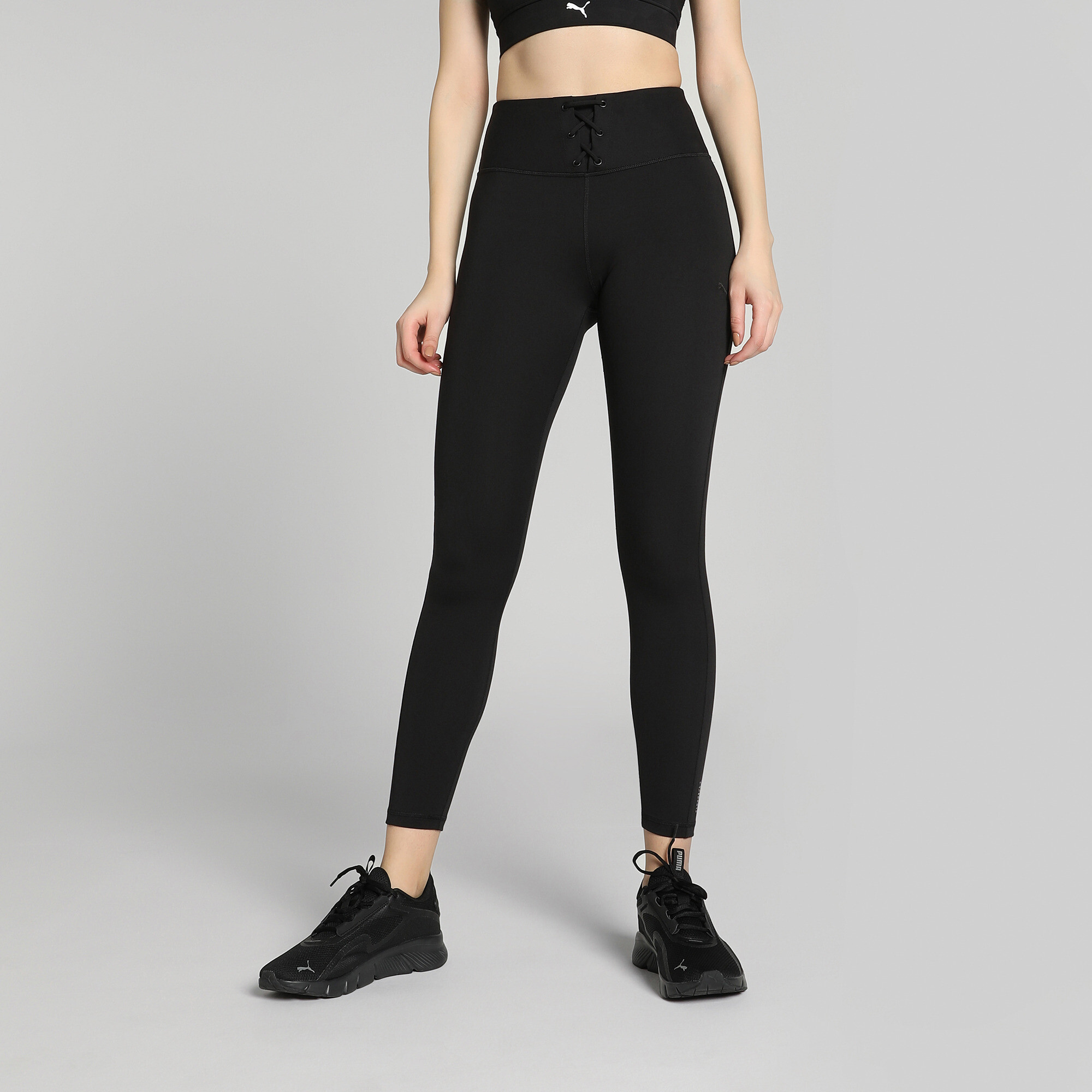 Puma CLOUDSPUN RIBBED TRAINING TIGHTS DAMEN | Black | Größe: L