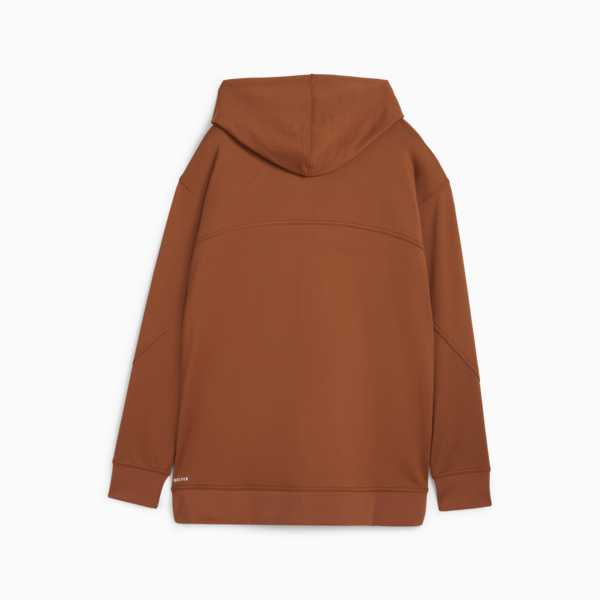 WOMEN'S CLOUDSPUN FULL-ZIP TRAINING HOODIE, Teak, large-ZAF