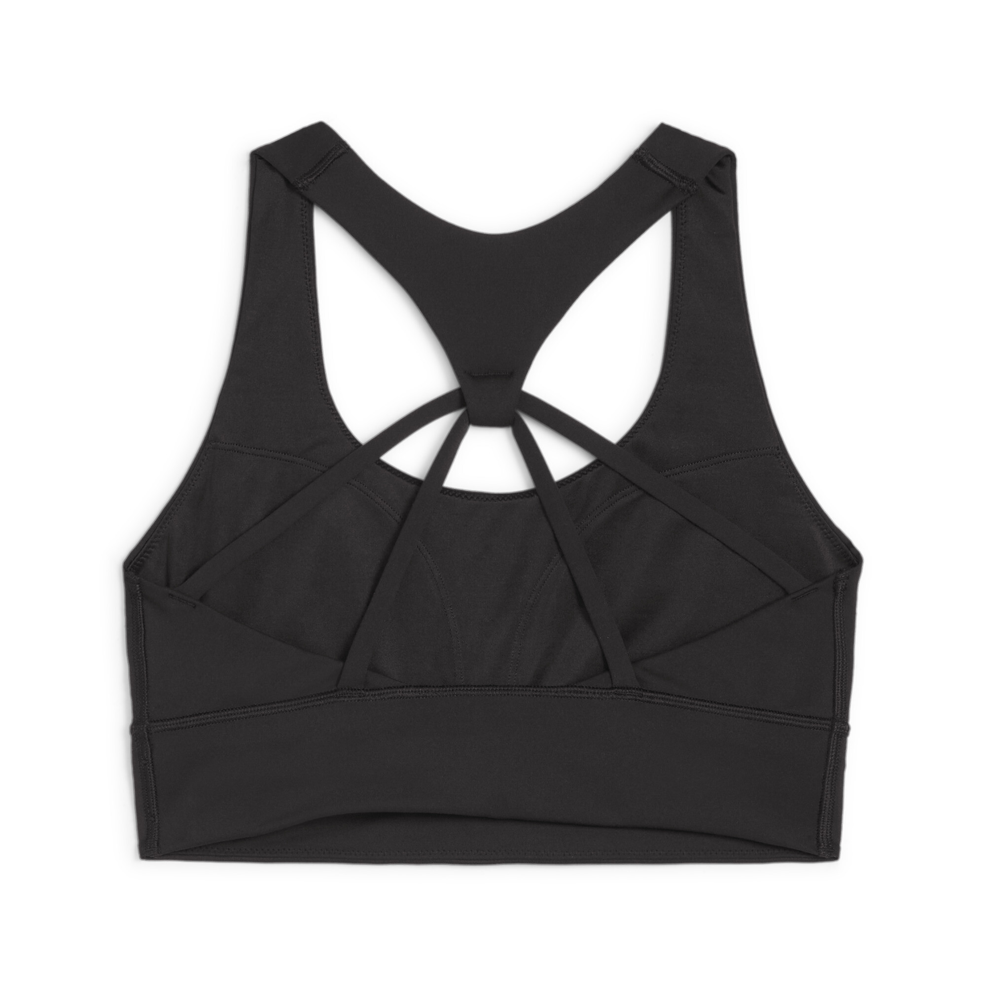 Women's PUMA 4KEEPS EVOLVE Training Longline Bra In Black, Size Large