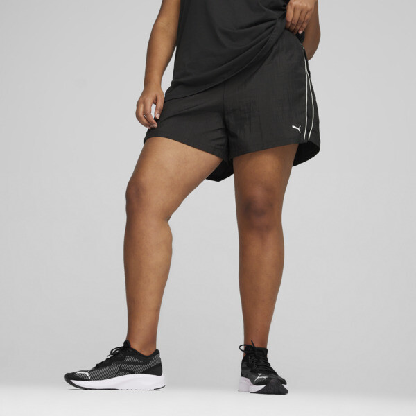 Shorts PUMA FIT para mujer, PUMA Black, swatch-ARG