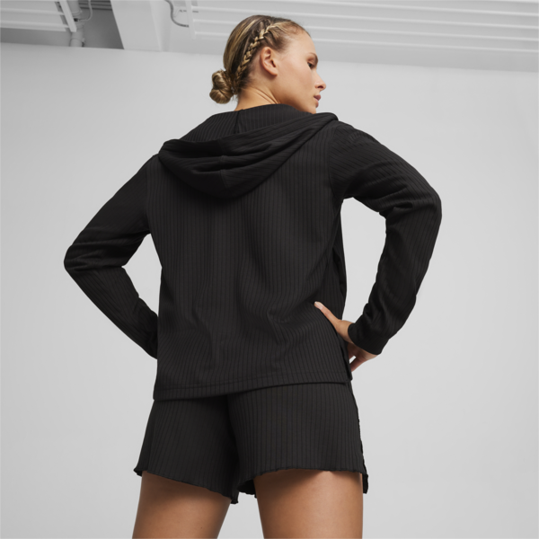 UNWIND STUDIO Women's Hoodie, PUMA Black, large-ZAF