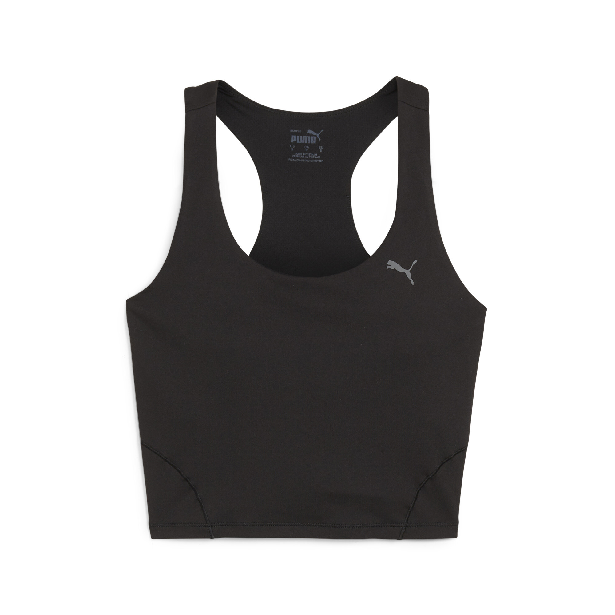 Women's PUMA STUDIO FOUNDATION 2-in-1 Training Tank In Black, Size Large